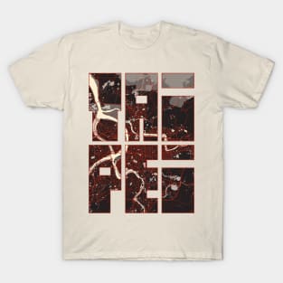 Taipei, Taiwan City Map Typography - Vector T-Shirt